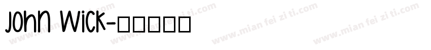 john wick字体转换